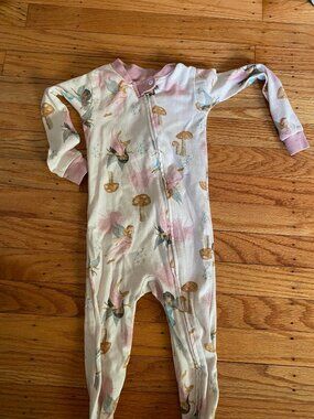 Burt's Bee Fairy Garden Organic Cotton Sleep & Play size 18 mons